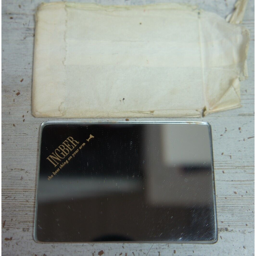 Vintage Ingber Pocket Mirror  - The Best Thing on Your Arm 3.5 x 2.5 in